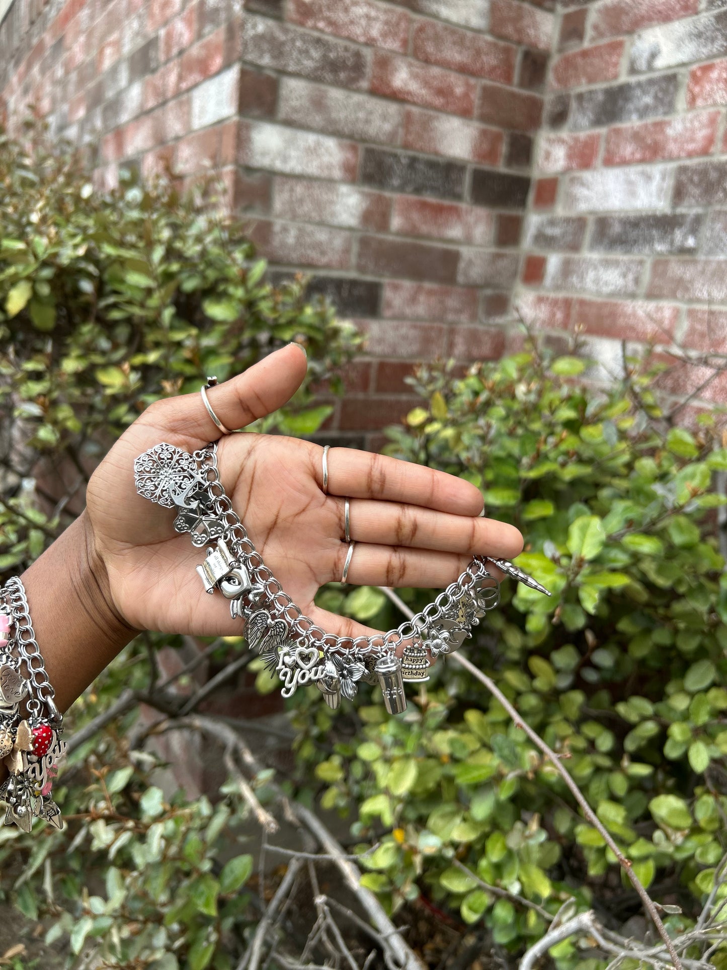 Stainless Steel Non-Tarnish Charm Bracelets (Premade)