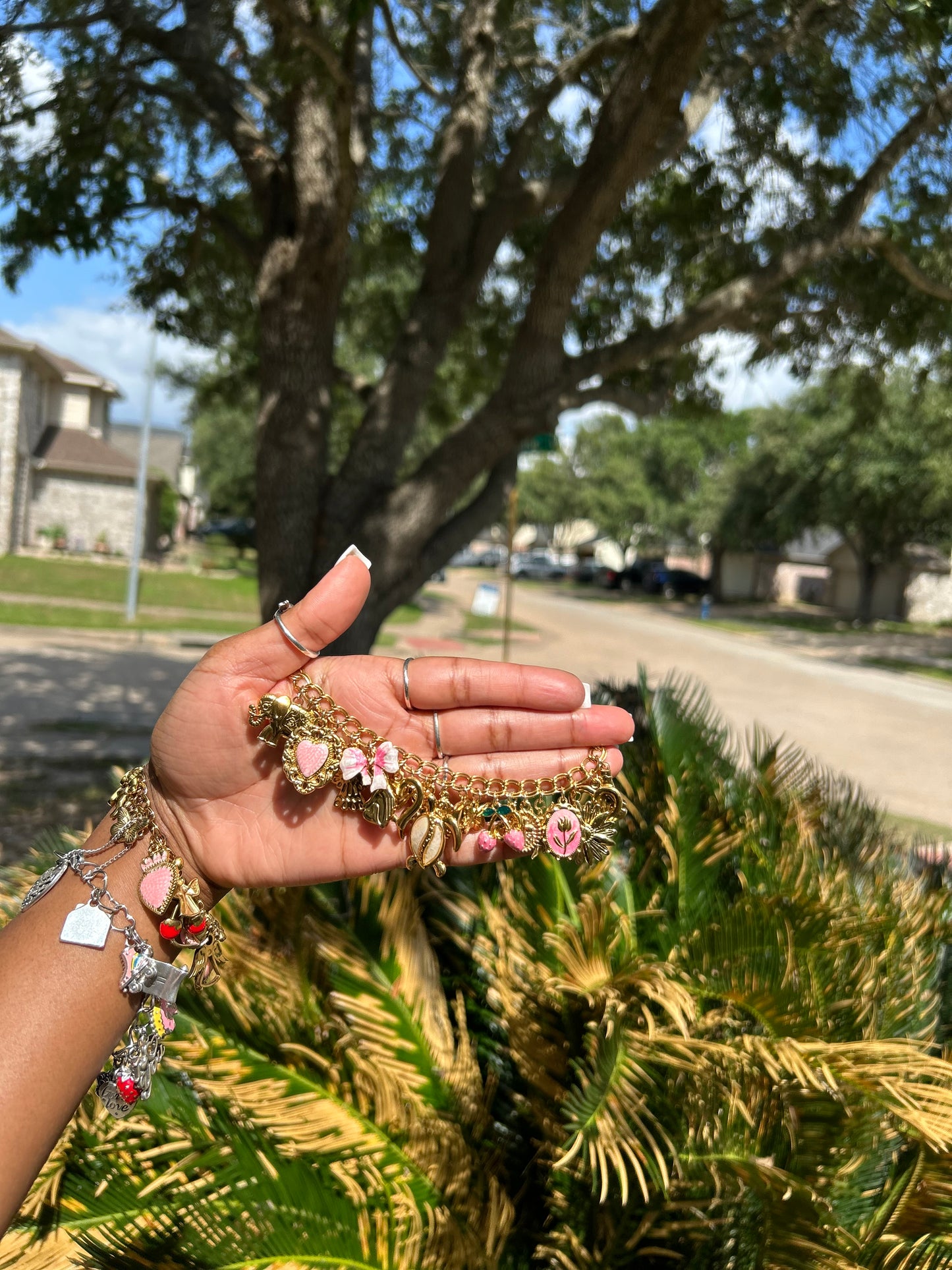 Gold Stainless Steel Non Tarnish Charm Bracelets ✨(Premade)