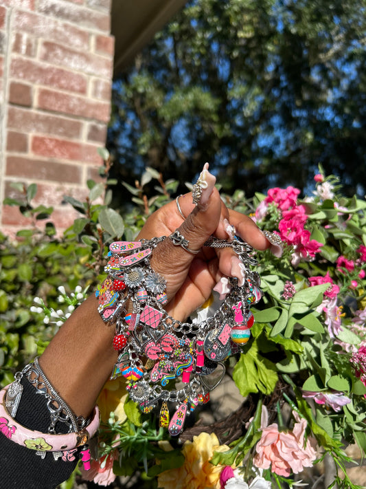 Handmade 925 Sterling Silver Freestyle Charm Bracelets