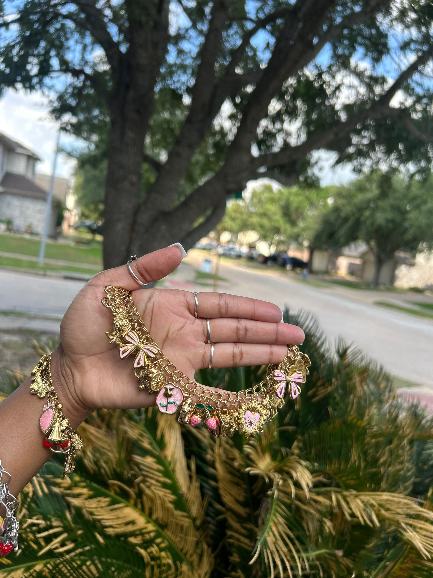 Gold Stainless Steel Non Tarnish Charm Bracelets ✨(Premade)