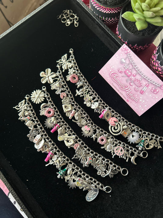 Stainless Steel Non-Tarnish Charm Bracelets (Premade)