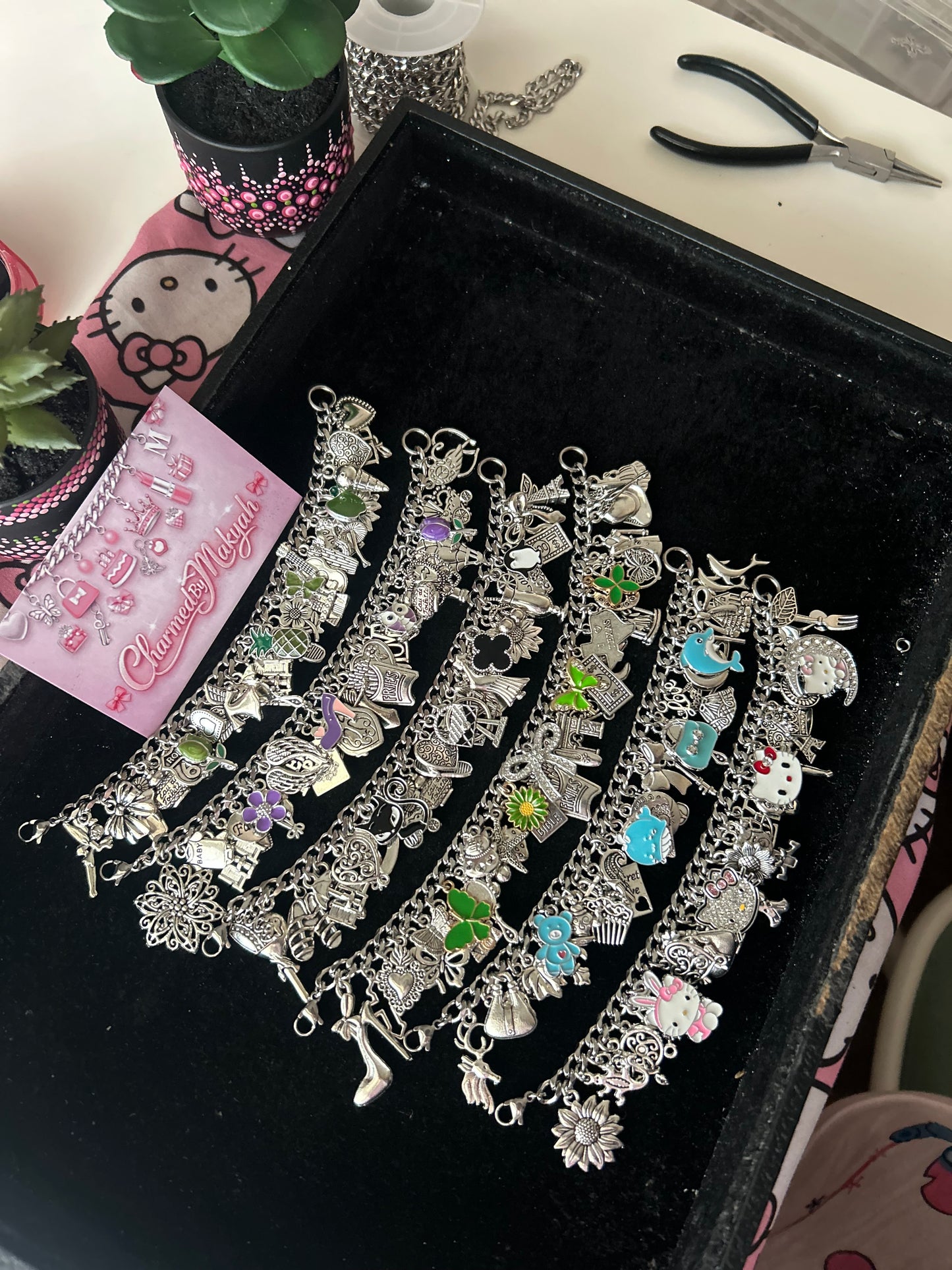 Chunky Freestyle Charm Bracelet💎(Made To Order)