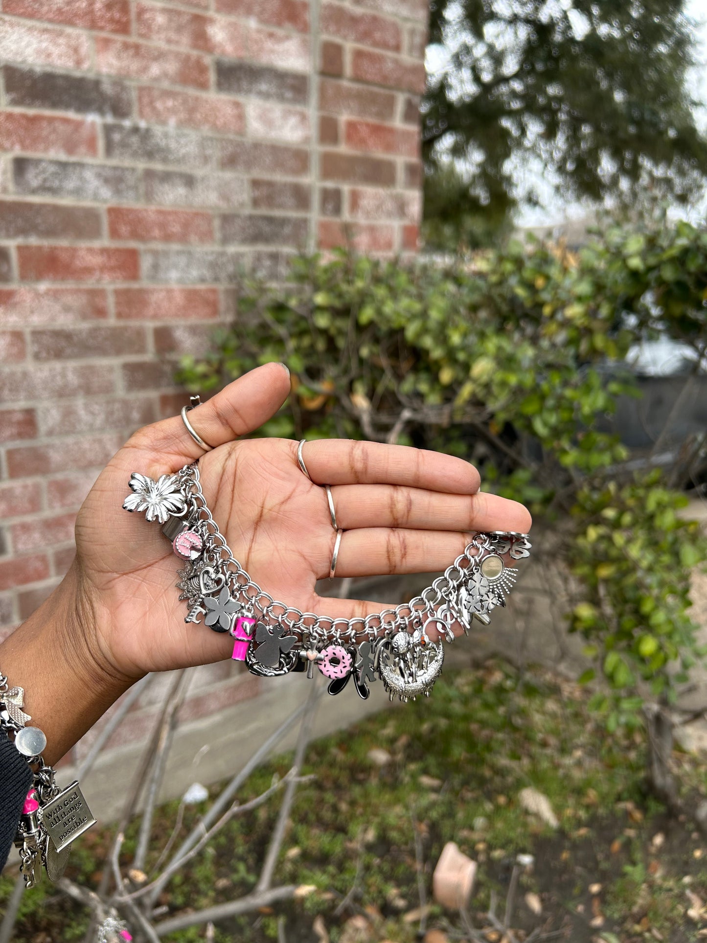 Stainless Steel Non-Tarnish Charm Bracelets (Premade)