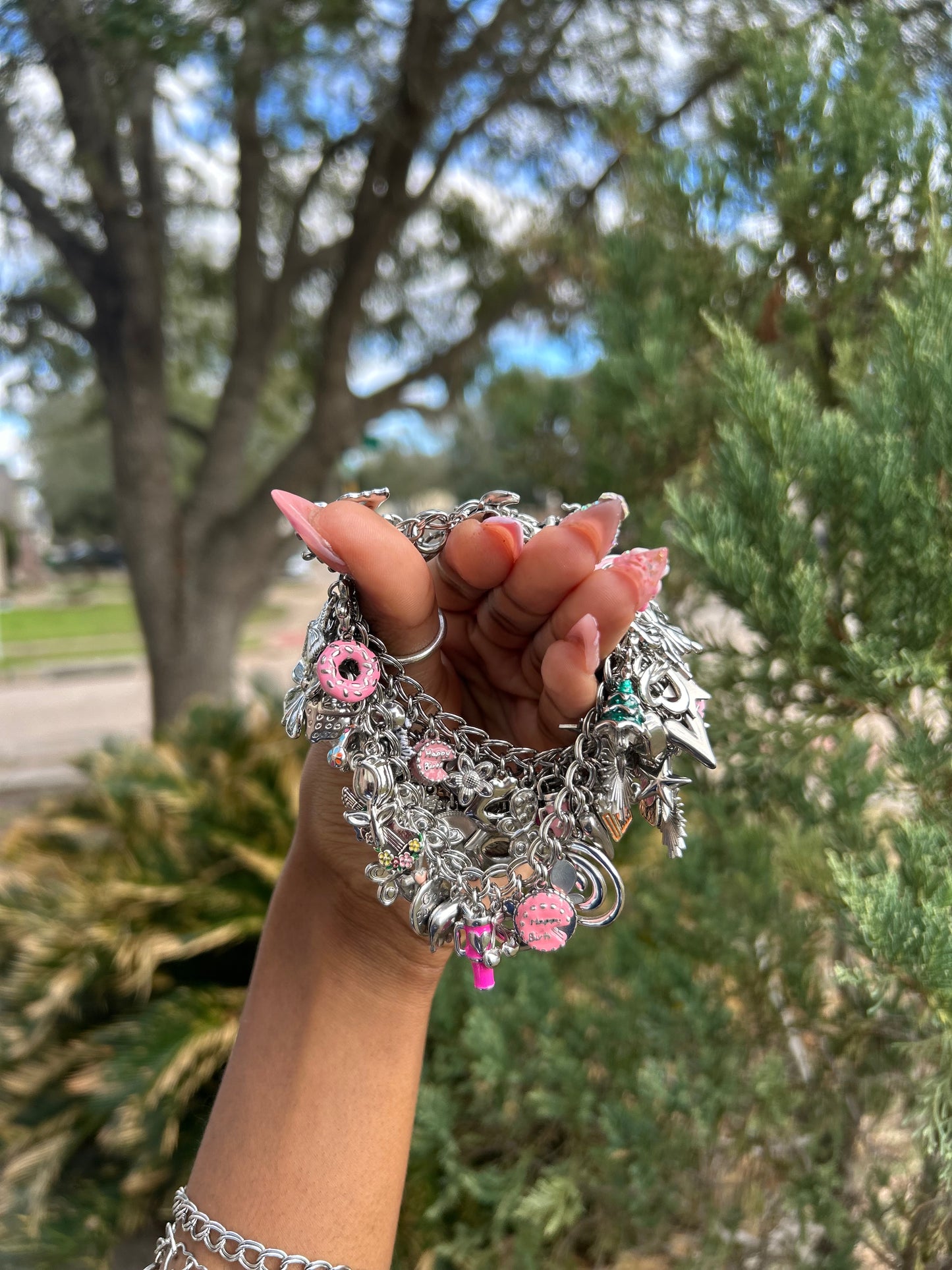 Stainless Steel Non-Tarnish Charm Bracelets (Premade)