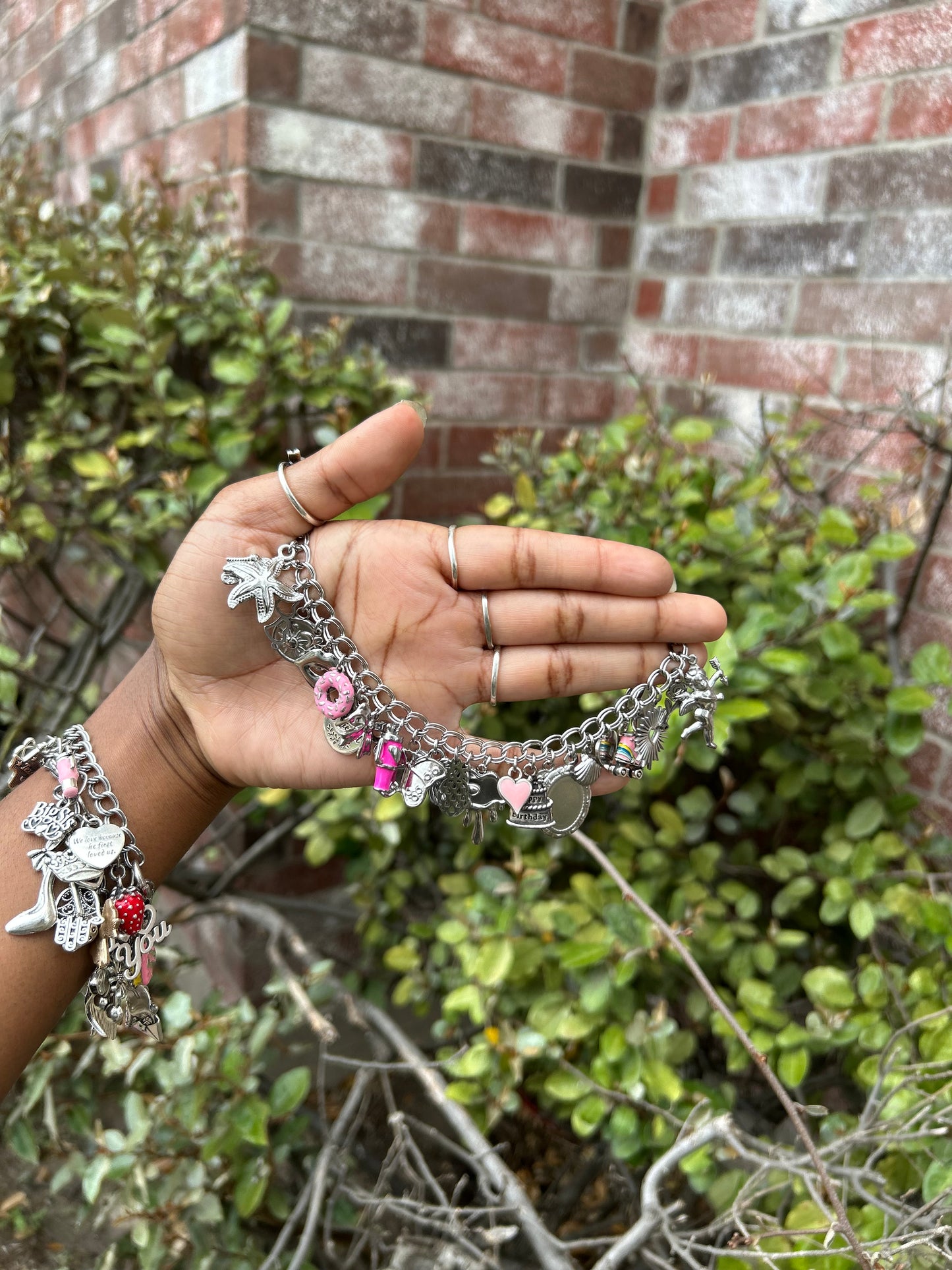 Stainless Steel Non-Tarnish Charm Bracelets (Premade)