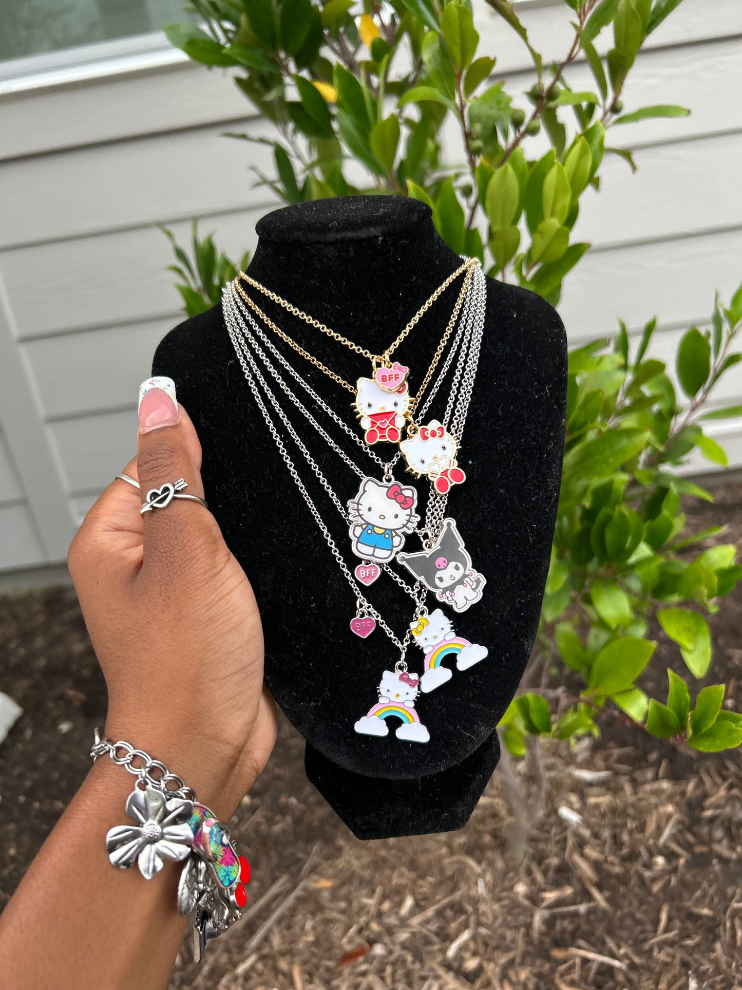 🌈 Individual Hello Kitty Charm Necklace 🩷 ⭐(Ready To Ship)