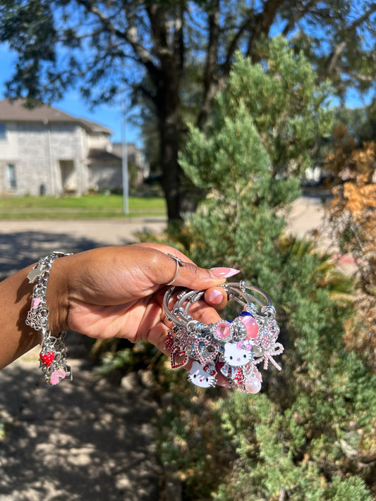 Freestyle Charm Cable Bangles