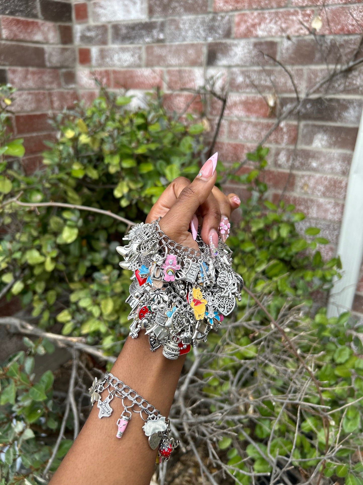 Handmade Silver-Plated Freestyle Charm Bracelet