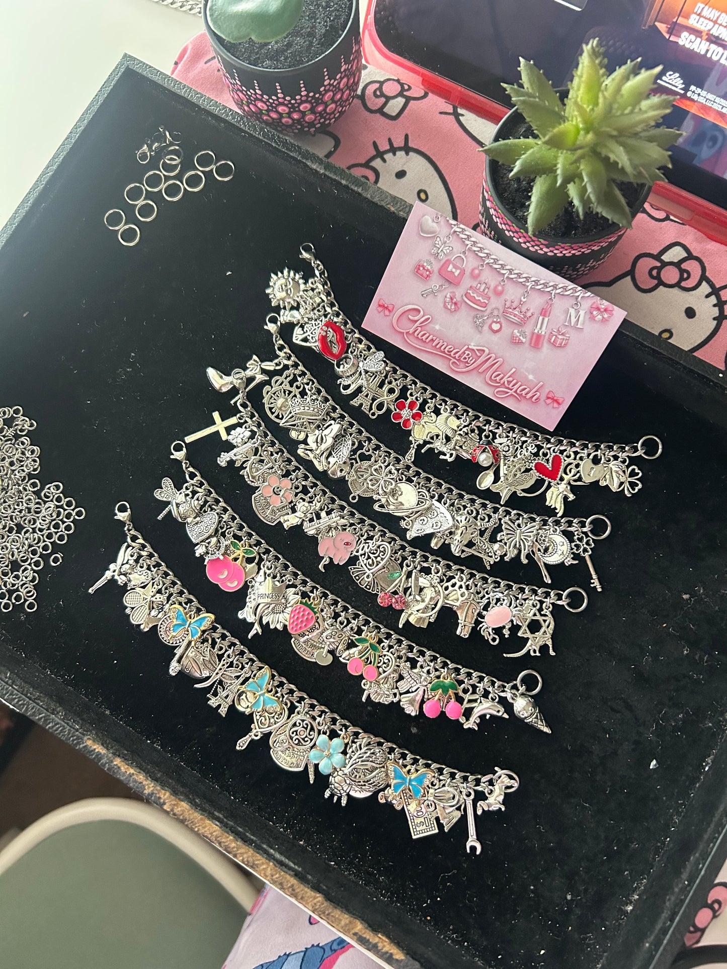 Chunky Themed Freestyle Charm Bracelet💎(Made To Order)