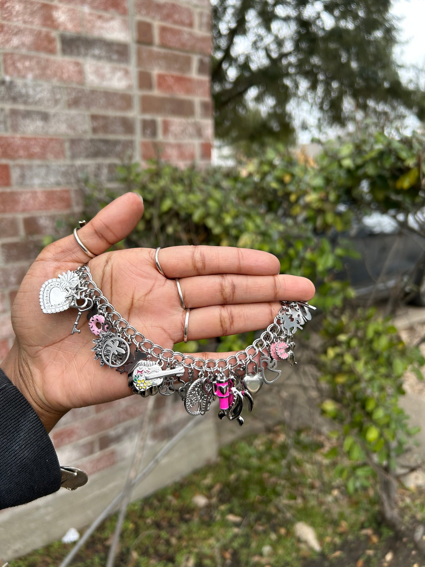 Stainless Steel Non-Tarnish Charm Bracelets (Premade)