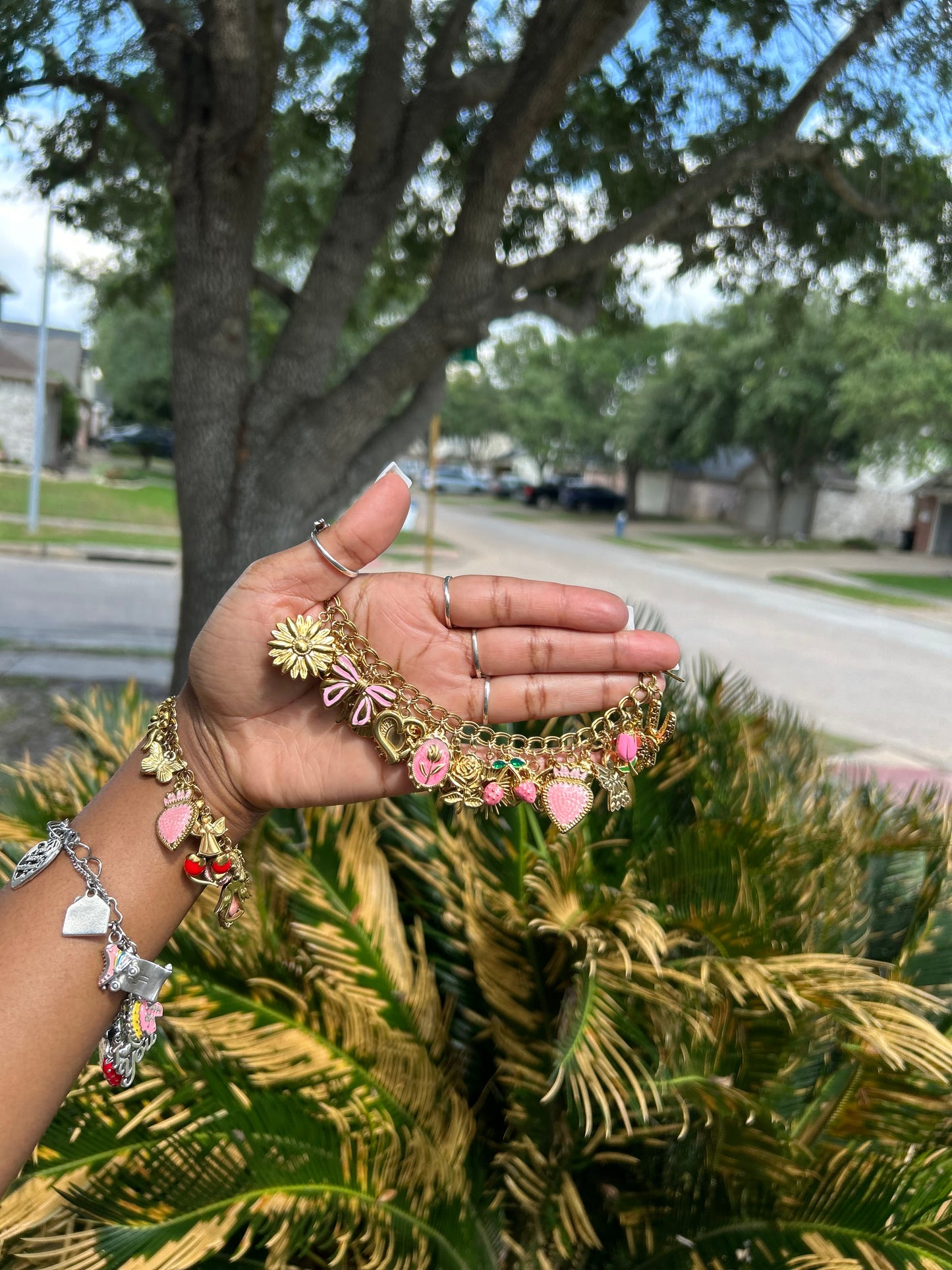 Gold Stainless Steel Non Tarnish Charm Bracelets ✨(Premade)