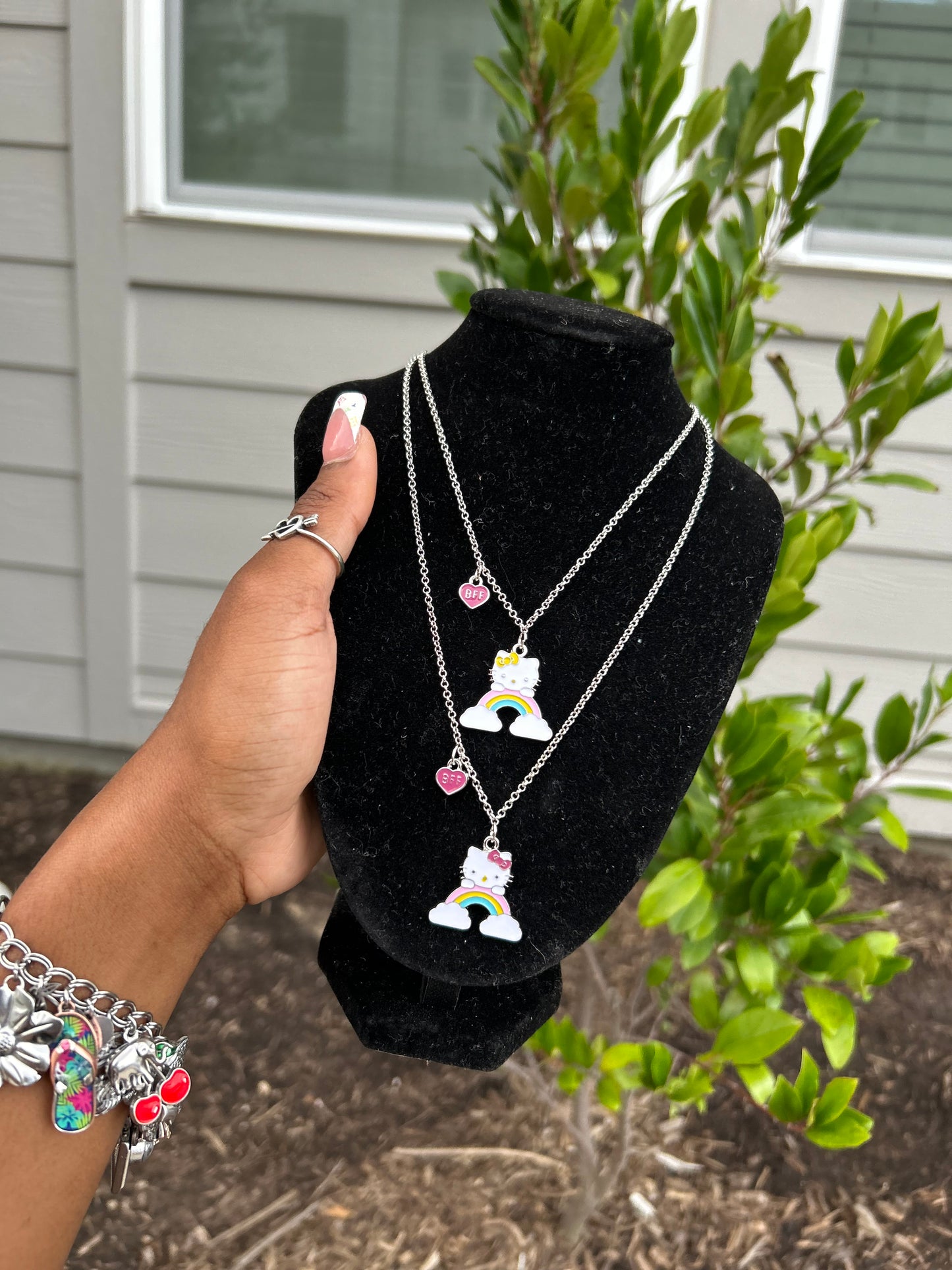 🌈 Individual Hello Kitty Charm Necklace 🩷 ⭐(Ready To Ship)
