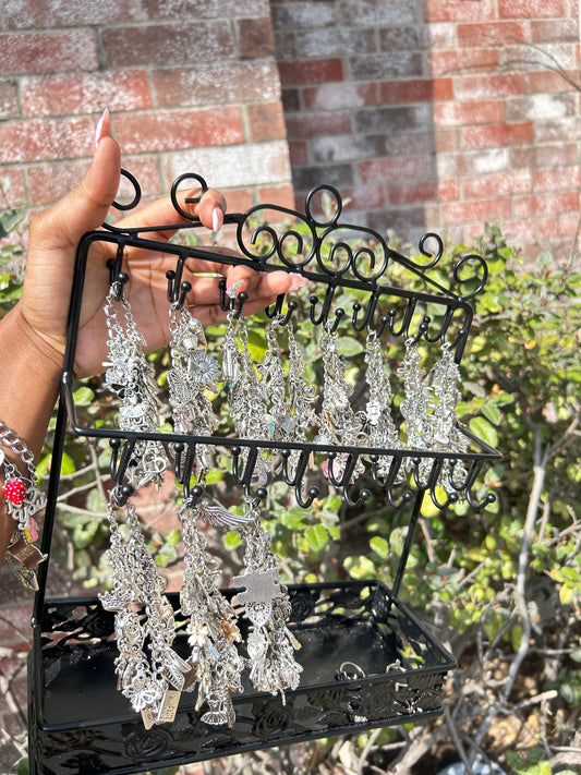 Handmade Silver-Plated Freestyle Charm Bracelet