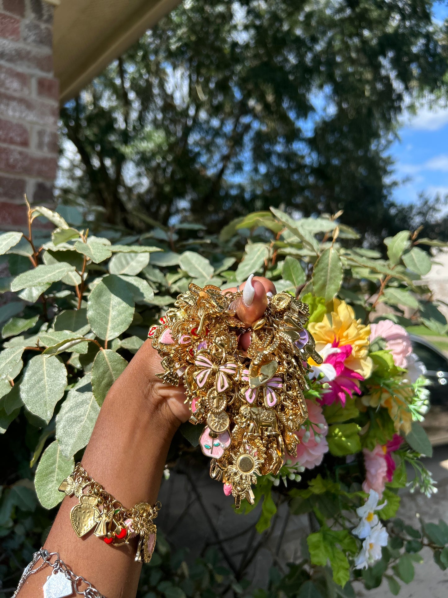Gold Stainless Steel Non Tarnish Charm Bracelets ✨(Premade)