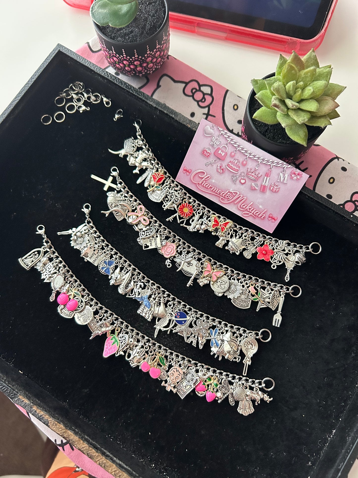 Chunky Freestyle Charm Bracelet💎(Made To Order)