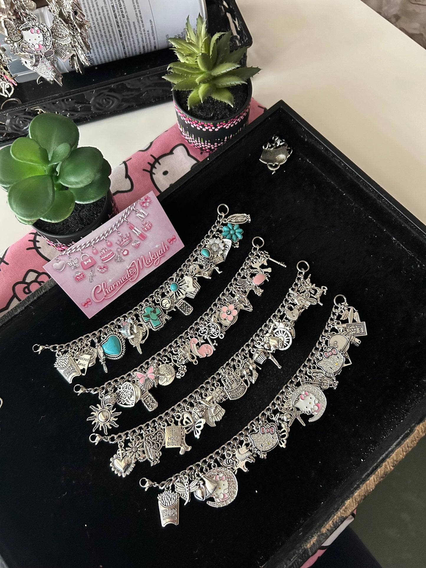 Chunky Freestyle Charm Bracelet💎(Made To Order)