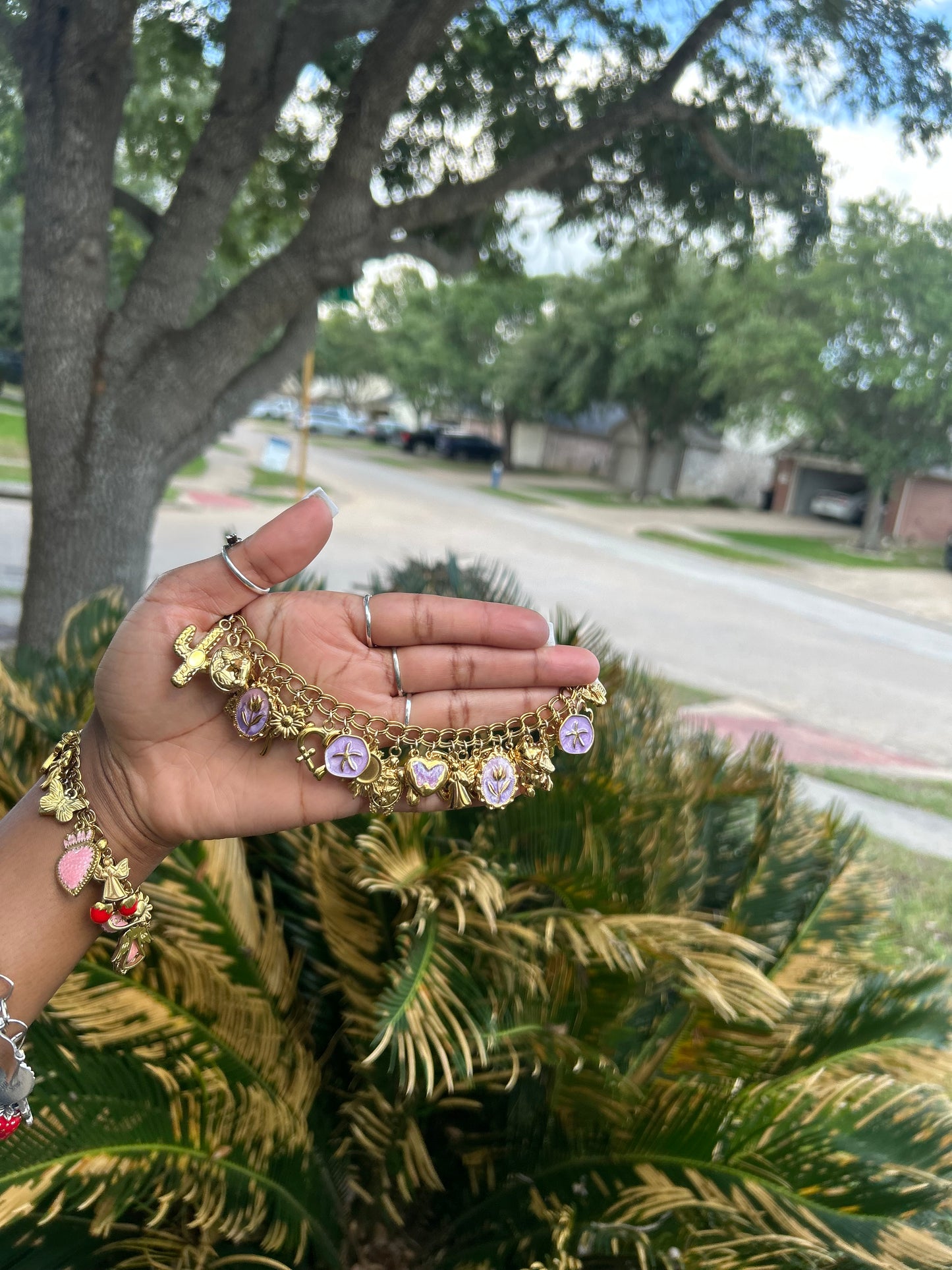 Gold Stainless Steel Non Tarnish Charm Bracelets ✨(Premade)