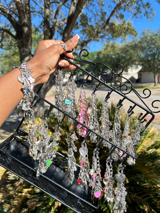 Handmade Silver-Plated Freestyle Charm Bracelet